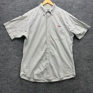 Vintage Creekwood Button Up Shirt Men's XL Gray Cotton NASCAR Embroidered USA